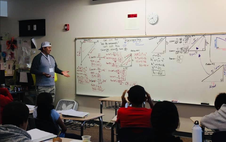 Craig Young teaches at the summer math camp