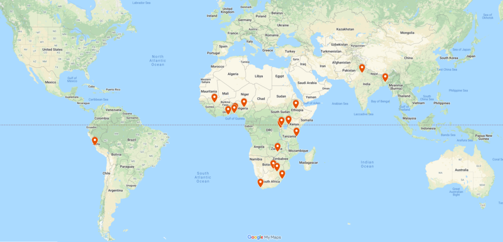 HBNU Research Fellowship Sites map