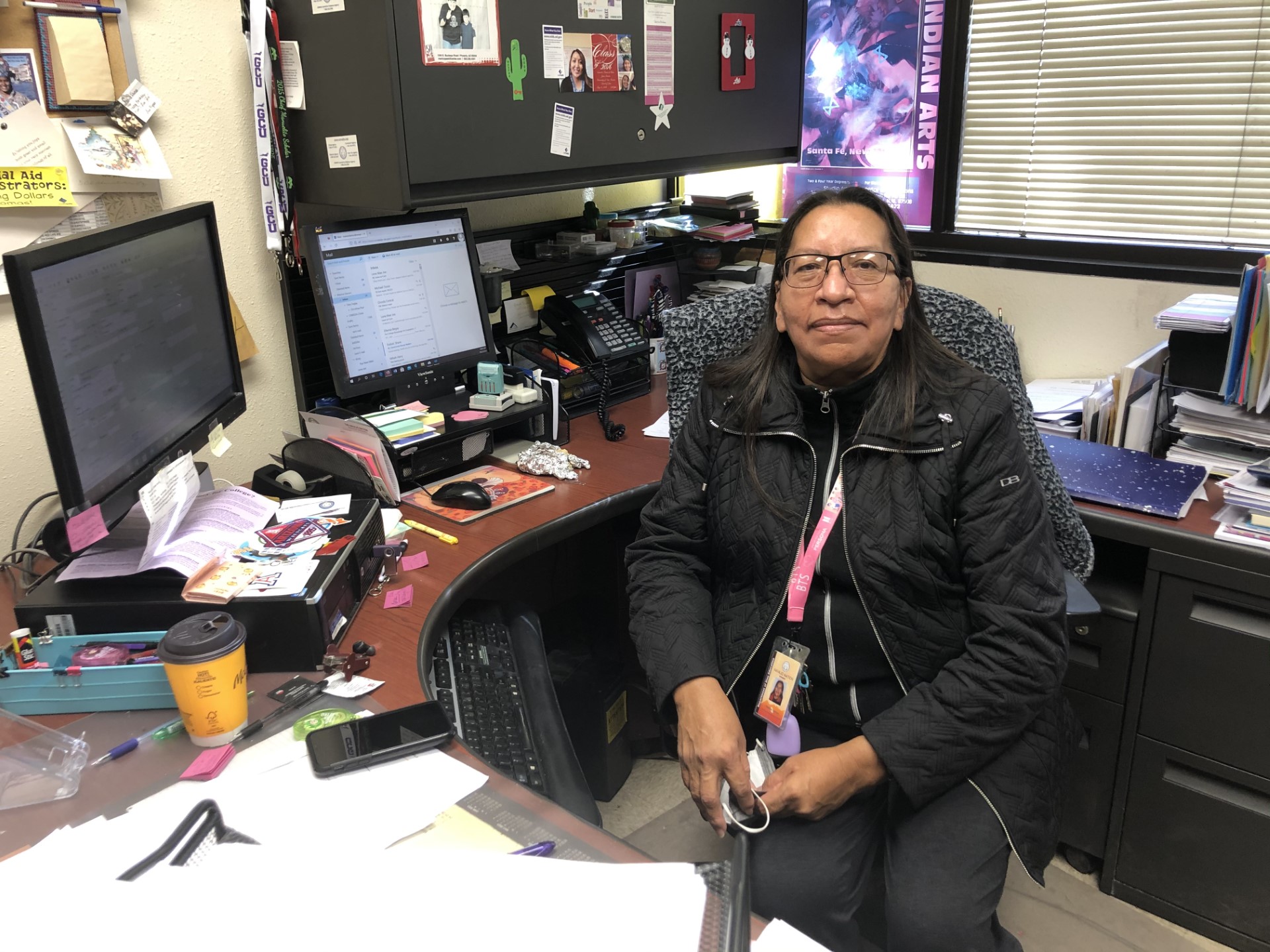 There she met with Maxine Damon of the Navajo Scholarship Office to review the scholarship status of Navajo students who are currently enrolled in the Fielding EdD degree.