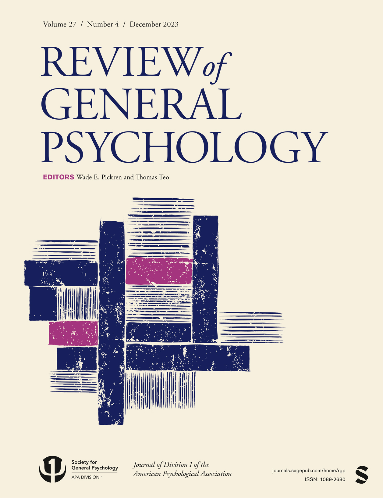 The Review of General Psychology cover