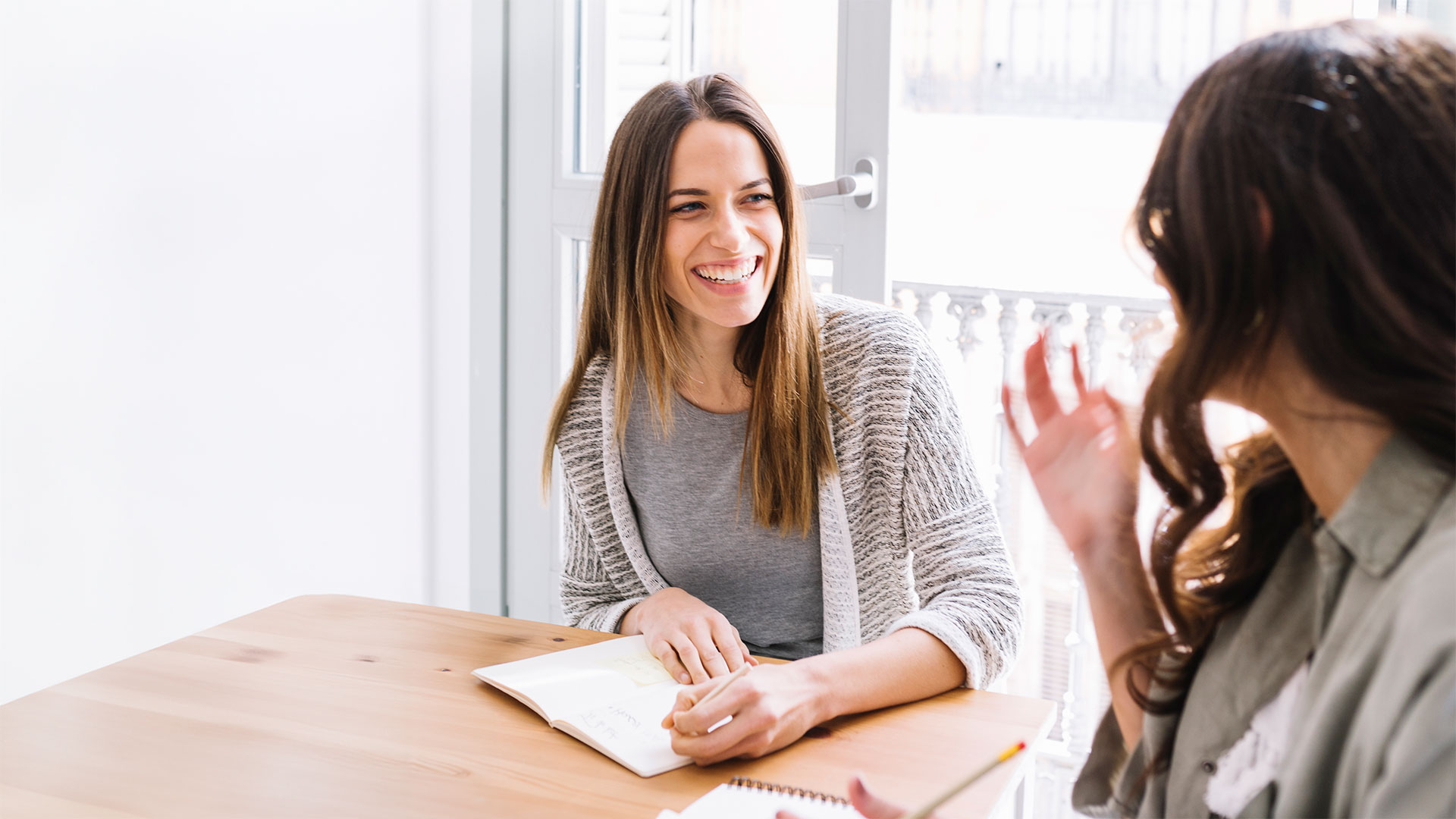 women talking